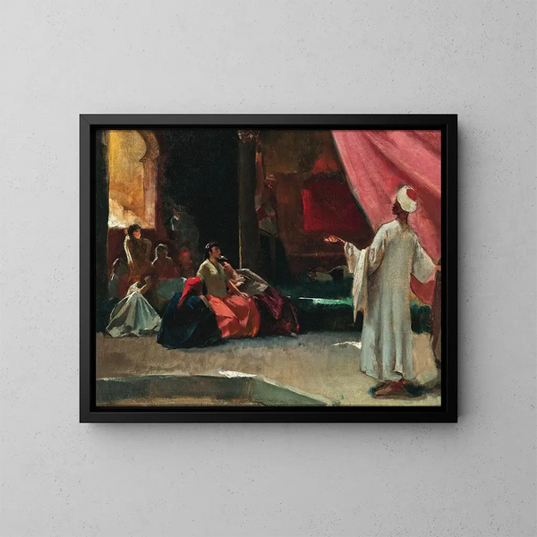 Die Lektüre - Ferenc Eisenhut — gerahmtes Bild an der Wand