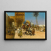 a caravan in front of a mosque - Ferenc Eisenhut — framed artwork on a wall