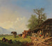 Bauernhof mit Brunnen - Heinrich Brückel — Ansicht des Kunstwerks