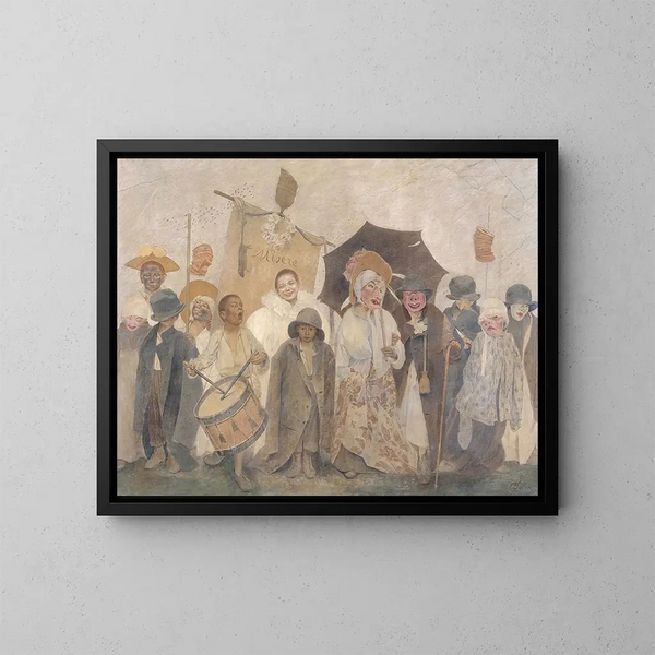 La Vachalcade - Fernand Pelez — gerahmtes Bild an der Wand