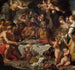 Fest der Götter in einer Höhle in der Nähe der Küste - Gerard Seghers — Ansicht des Kunstwerks