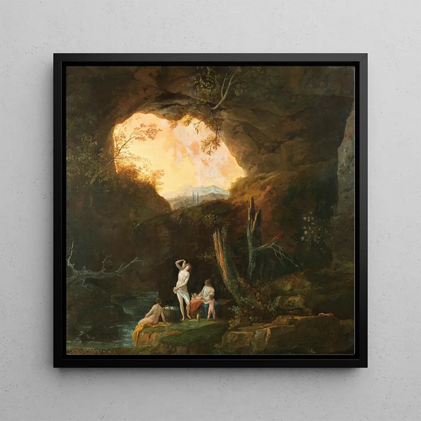 Figures se baignant dans un paysage - César van Loo
