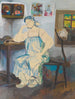 Donna seduta in un interno - Filipp Malyavin — vista dell’opera