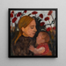 Mädchen mit Kind - Paula Modersohn-Becker — gerahmtes Bild an der Wand