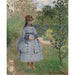 Reproduktion des Gemäldes Mädchen mit einem Hund - Claude Monet