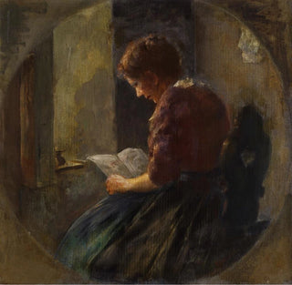 Fille lisant - Anton Laupheimer