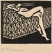 Reproduktion des Gemäldes Nacktes Mädchen liegend auf einem Sofa - Ernst Ludwig Kirchner