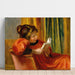 Reproduktion des Gemäldes Mädchen beim Lesen - Pierre-Auguste Renoir