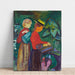 Reproduktion des Gemäldes Mädchen beim Blumen gießen (The Linde Frieze) - Edvard Munch
