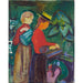 Reproduktion des Gemäldes Mädchen beim Blumen gießen (The Linde Frieze) - Edvard Munch