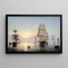 Tramonto sul porto di Boston - Fitz Henry Lane — quadro incorniciato alla parete