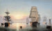 Tramonto sul porto di Boston - Fitz Henry Lane — vista dell’opera