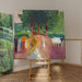Reproduktion des Gemäldes Flirt im Park - Edvard Munch