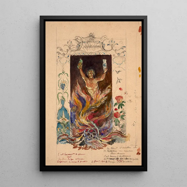 Flix Bracquemond - Allegory of the arts of fire in a fire pit.webp