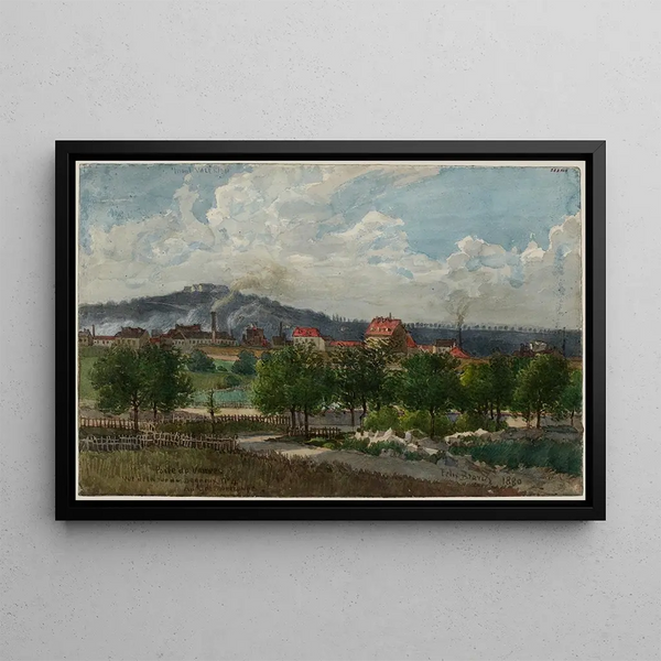 Flix Brard - Vue de la porte de Vanves prise de la rue de Bagneux au GrandMontrouge.webp