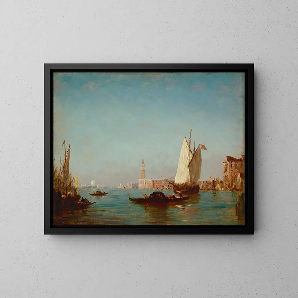 Bassin de Saint-Marc - Félix Ziem — gerahmtes Bild an der Wand