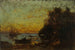 Boot und Segelschiffe bei Sonnenuntergang Auf der Rückseite Marine - Félix Ziem — Ansicht des Kunstwerks