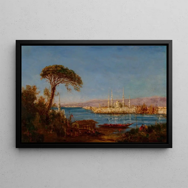 Konstantinopel - Félix Ziem — gerahmtes Bild an der Wand