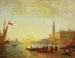 Imbarco al molo degli Esclavons durante un'alluvione - Félix Ziem — vista dell’opera