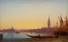 Gondolas in the Grand Canal in Venice - Félix Ziem — artwork view