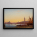 Gondolas in the Grand Canal in Venice - Félix Ziem — framed artwork on a wall