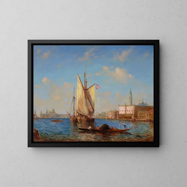 La lagune de Venise - Félix Ziem — quadro incorniciato alla parete