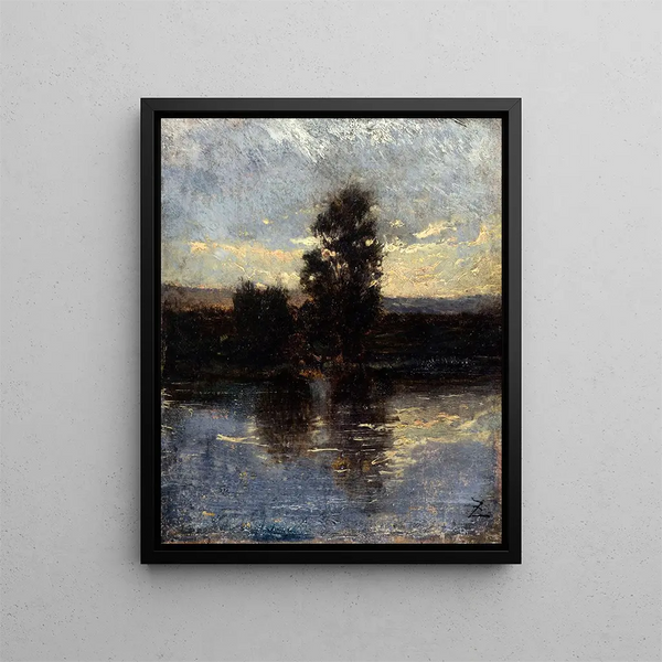 La Seine - Félix Ziem — quadro incorniciato alla parete