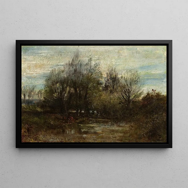 Le Bas-Meudon - Félix Ziem — quadro incorniciato alla parete