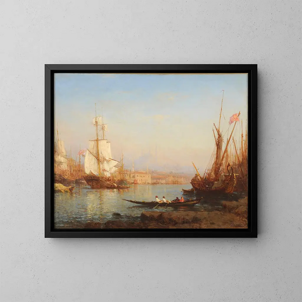 Il Bosforo - Félix Ziem — quadro incorniciato alla parete