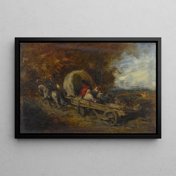 Il Carro - Félix Ziem — quadro incorniciato alla parete