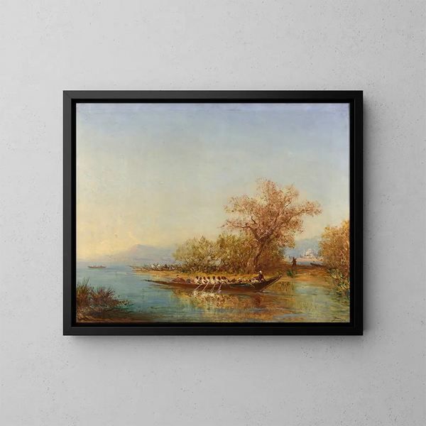 L'embouchure du Bosphore - Félix Ziem — quadro incorniciato alla parete