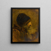 Tête d'homme d'après Rembrandt - Félix Ziem — quadro incorniciato alla parete