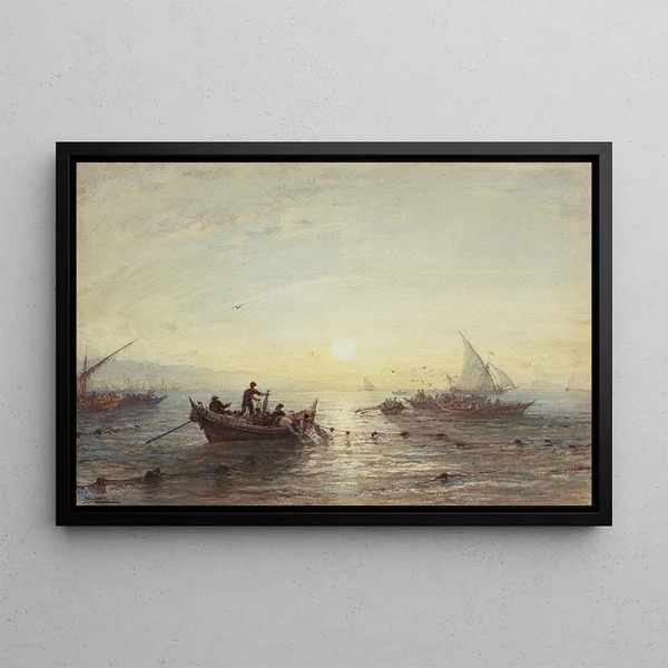 Flix Ziem - Tuna Fishing at Sunrise off the Coast near Marseilles.webp