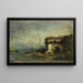Vista dell'Italia, la vecchia porta - Félix Ziem — quadro incorniciato alla parete