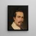 Selbstporträt - Félix de Vigne — gerahmtes Bild an der Wand