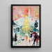 Weihnachts-Gemälde - Florine Stettheimer — gerahmtes Bild an der Wand