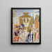 Die Kathedralen der Wall Street – Florine Stettheimer — gerahmter Kunstdruck an der Wand