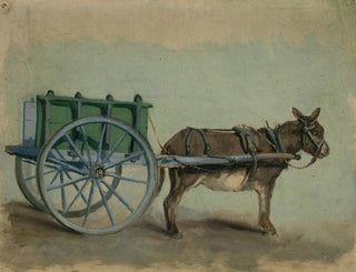 Floris Verster - Donkey harnesses to cart.webp