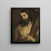 Der Christus mit dem Kreuz - Schule von Antoine van Dyck — gerahmtes Bild an der Wand