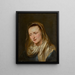 Testa di donna probabilmente la Vergine - Scuola di Antoine van Dyck — quadro incorniciato alla parete