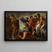 Moses und die kupferne Schlange - Schule von Antoine van Dyck — gerahmtes Bild an der Wand