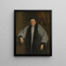 Portrait des Erzbischofs William Laud - Schule von Antoine van Dyck — gerahmtes Bild an der Wand
