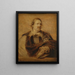 Portrait de Jan Gaspar Gevaerts 1593-1666 - École d'Antoine van Dyck — gerahmtes Bild an der Wand