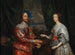 Ritratto del re Carlo I e della regina Maria Enrichette - Scuola di Antoine van Dyck — vista dell’opera