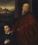 Andrea Renier und sein Sohn Daniele - Schule von Jacopo Tintoretto — Ansicht des Kunstwerks