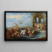 Festin des dieux avec le mariage de Neptune et Amphitrite - Ecole de Jan Brueghel l'Ancien — quadro incorniciato alla parete
