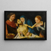 La Lamentation - Schule von Joos van Cleve — gerahmtes Bild an der Wand