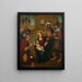 Anbetung der Heiligen - Schule von Juan de Borgoña — gerahmtes Bild an der Wand