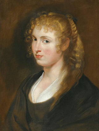 Follower of Peter Paul Rubens - Portrait Of A Young Woman With Braided Hair Said To Be Hlne Fourment.webp