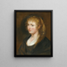 Ritratto di una giovane donna con i capelli intrecciati, detta Hélène Fourment - Scuola di Peter Paul Rubens — quadro incorniciato alla parete